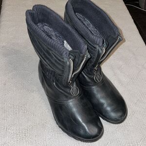 Sorel Men's Black Zippered Snow Boots